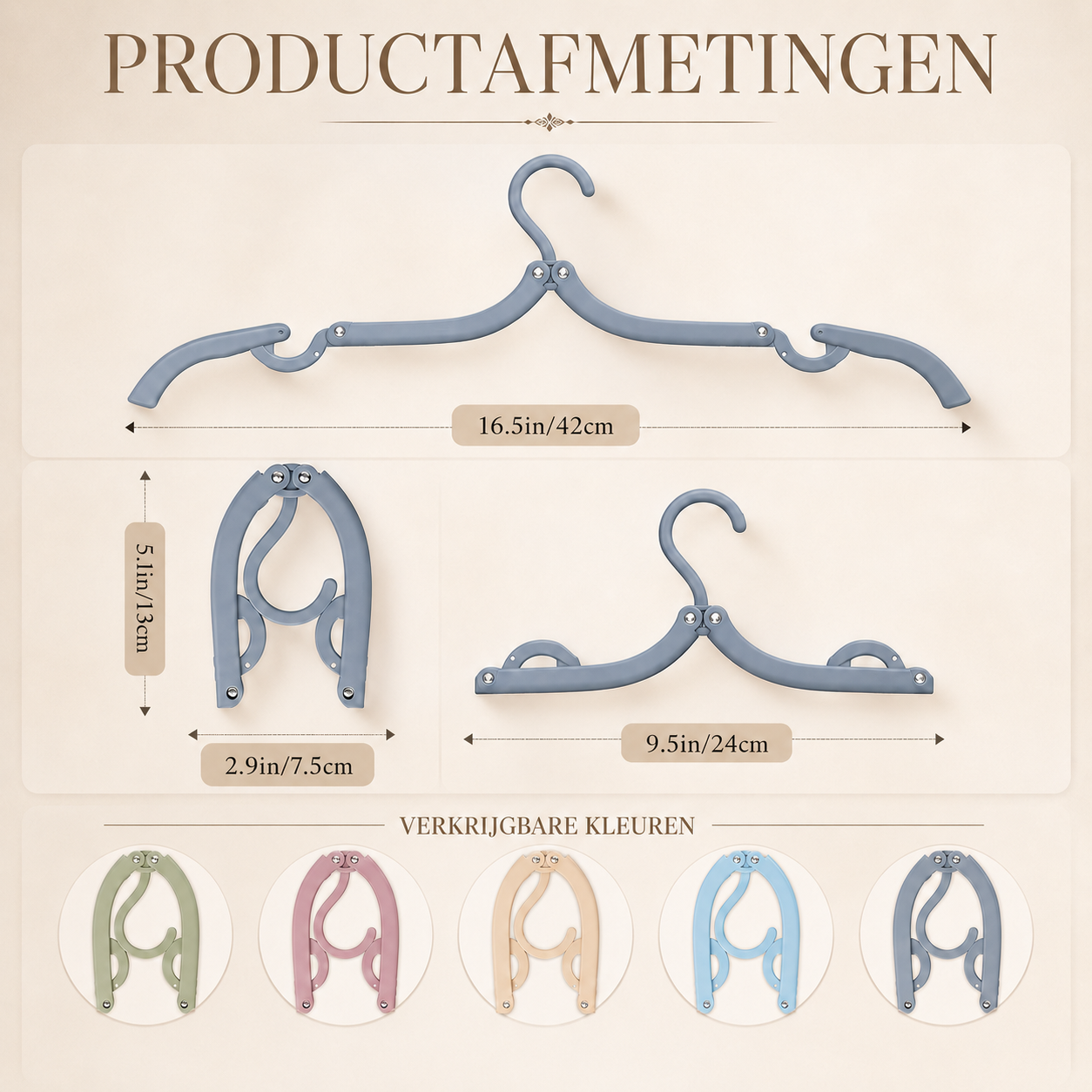 Opvouwbare hangers
