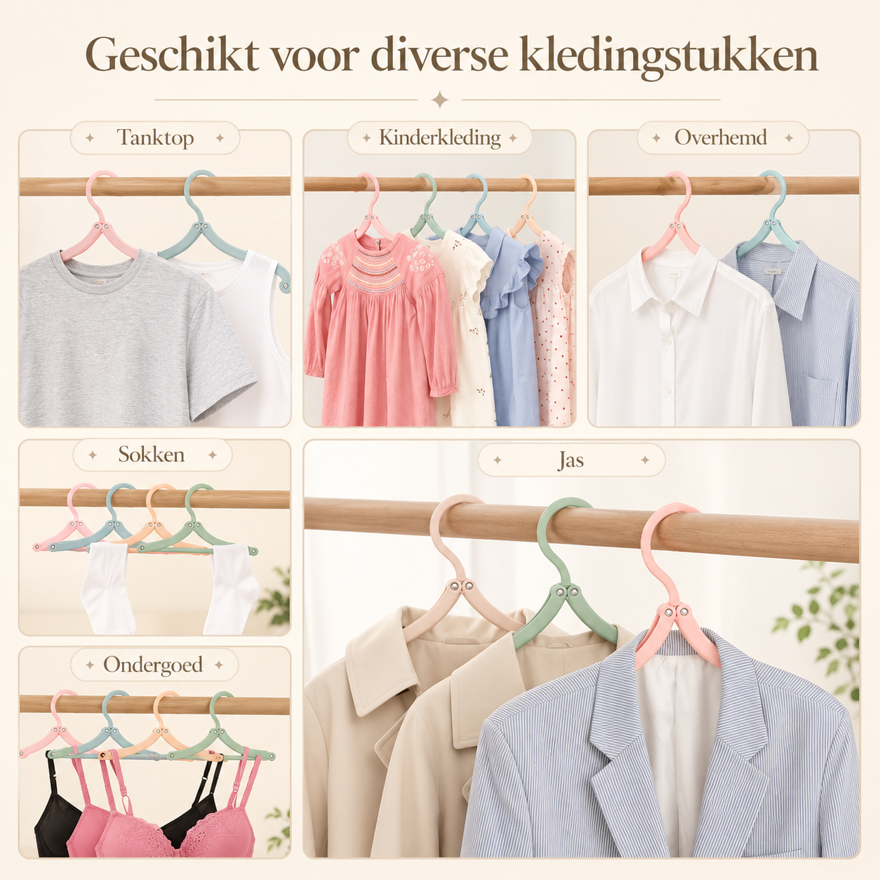 Opvouwbare hangers