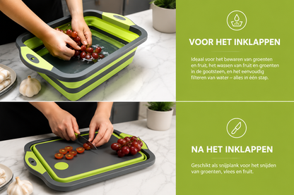 2 in 1 Wasbak en Snijplank!